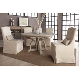 French Linen Skirted Dining Chairs (2) | Living Essentials Colette