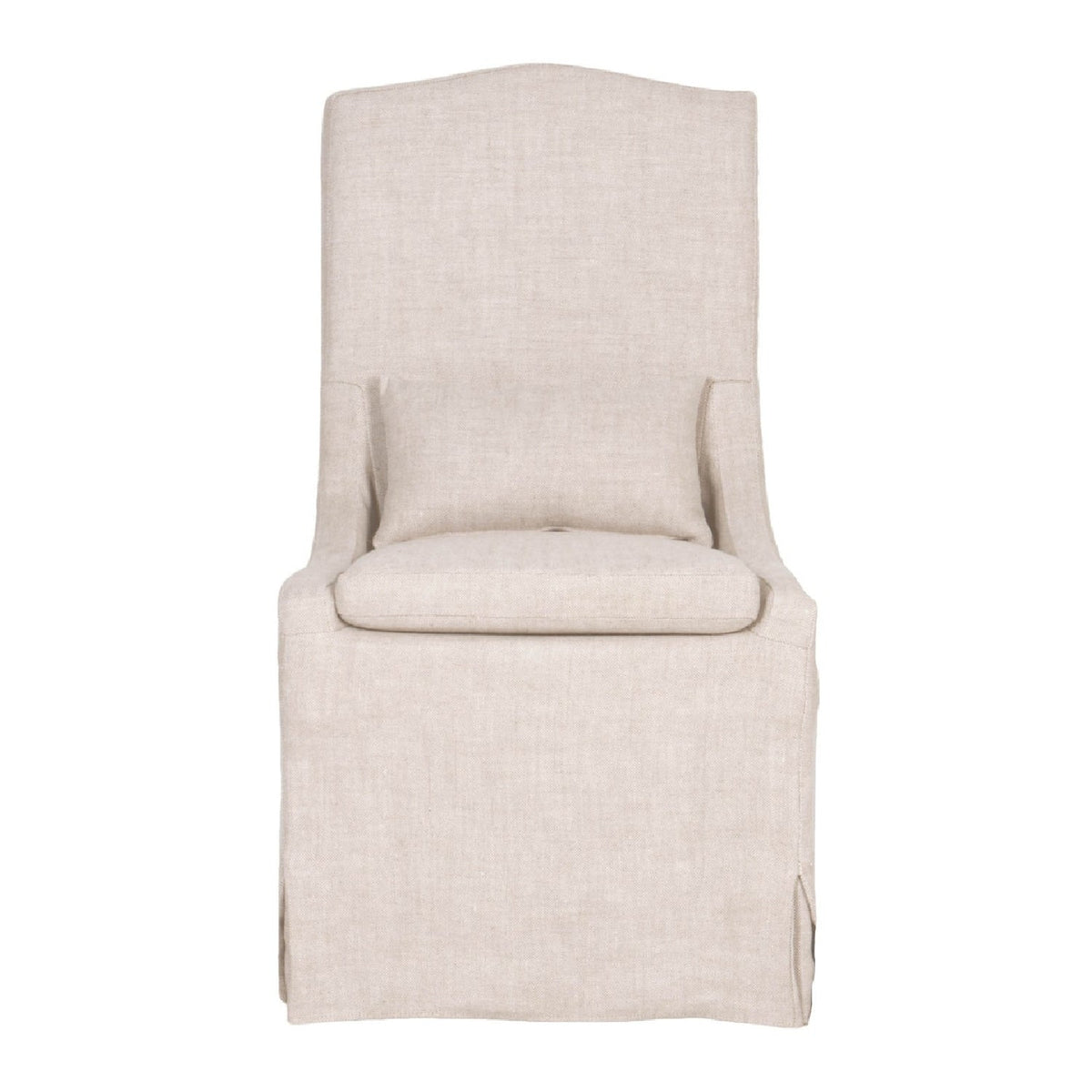 French Linen Skirted Dining Chairs (2) | Living Essentials Colette