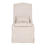 French Linen Skirted Dining Chairs (2) | Living Essentials Colette