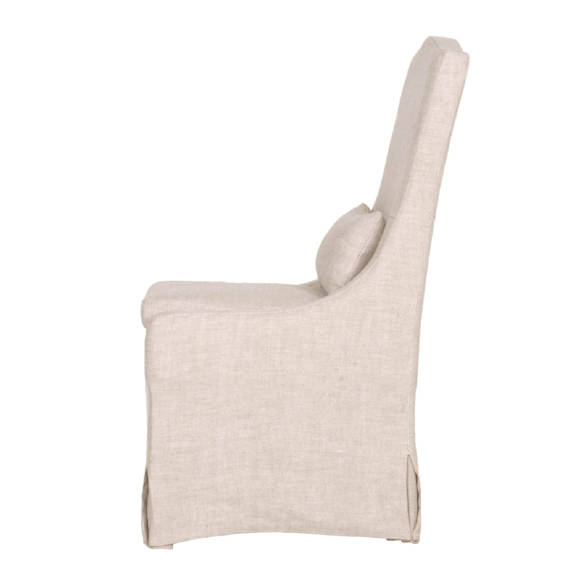 French Linen Skirted Dining Chairs (2) | Living Essentials Colette