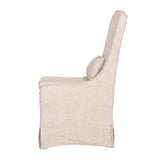 French Linen Skirted Dining Chairs (2) | Living Essentials Colette