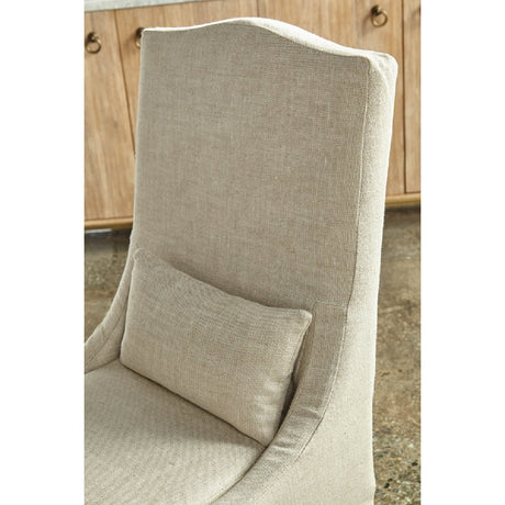 French Linen Skirted Dining Chairs (2) | Living Essentials Colette