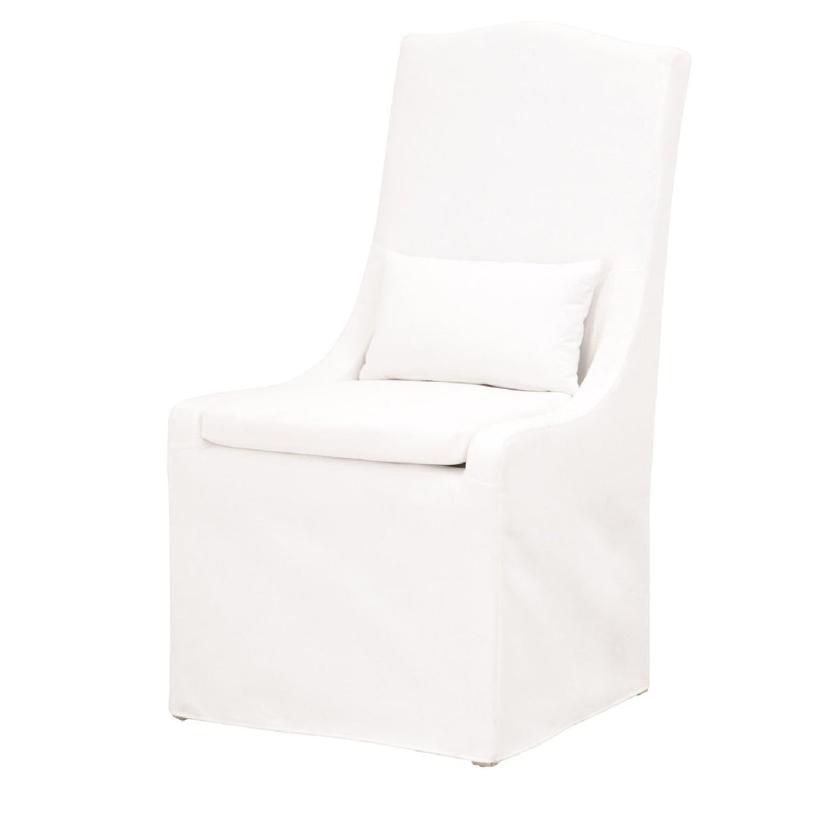 French Linen Skirted Dining Chairs (2) | Living Essentials Colette