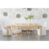 French Linen Skirted Dining Chairs (2) | Living Essentials Colette