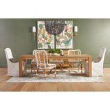 French Linen Skirted Dining Chairs (2) | Living Essentials Colette