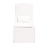 French Linen Skirted Dining Chairs (2) | Living Essentials Colette
