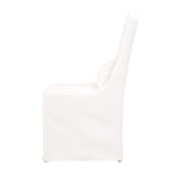French Linen Skirted Dining Chairs (2) | Living Essentials Colette