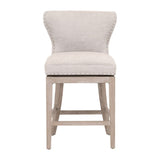 Modern European furniture - Nail Tacked Swivel Counter Stool - www.oroa.com