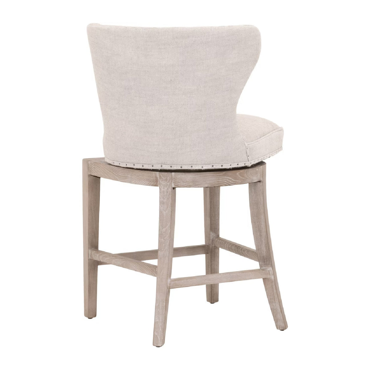 Modern European furniture - Nail Tacked Swivel Counter Stool - www.oroa.com