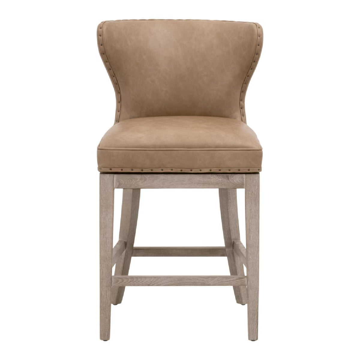 Modern European furniture - Nail Tacked Swivel Counter Stool - www.oroa.com