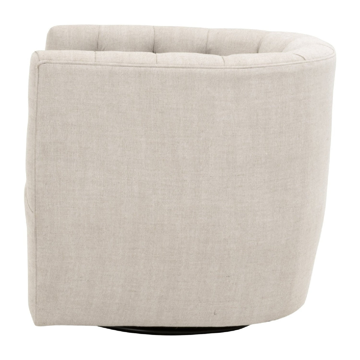 Tufted Back Swivel Club Chair | Living Essentials Marcel