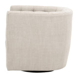 Tufted Back Swivel Club Chair | Living Essentials Marcel