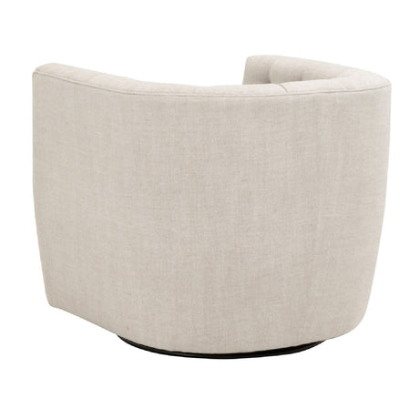 Tufted Back Swivel Club Chair | Living Essentials Marcel