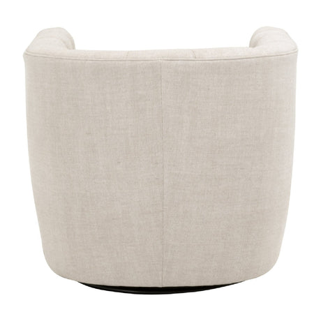 Tufted Back Swivel Club Chair | Living Essentials Marcel