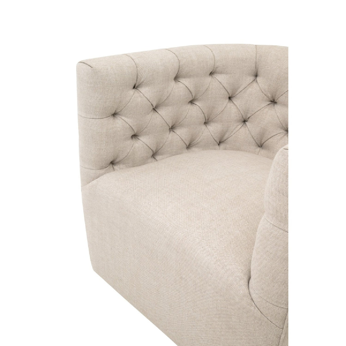 Tufted Back Swivel Club Chair | Living Essentials Marcel