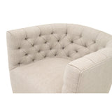 Tufted Back Swivel Club Chair | Living Essentials Marcel