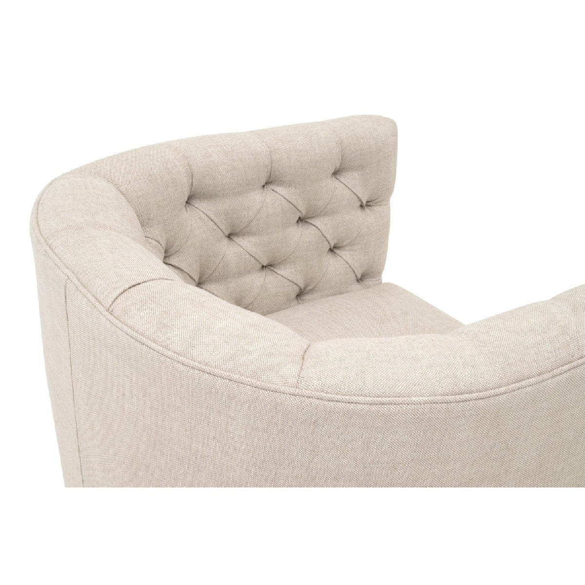 Tufted Back Swivel Club Chair | Living Essentials Marcel