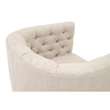 Tufted Back Swivel Club Chair | Living Essentials Marcel
