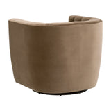 Tufted Back Swivel Club Chair | Living Essentials Marcel