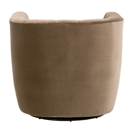 Tufted Back Swivel Club Chair | Living Essentials Marcel
