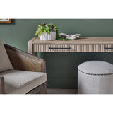 Modern European furniture - Cylindrical French Linen Ottoman - www.oroa.com