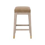 Vegan Leather Seat Counter Stool | Living Essentials Wyatt