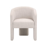 French Linen 3-Legged Accent Chair | Living Essentials Hall
