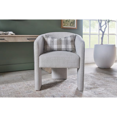 French Linen 3-Legged Accent Chair | Living Essentials Hall