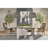 French Linen 3-Legged Accent Chair | Living Essentials Hall