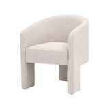 French Linen 3-Legged Accent Chair | Living Essentials Hall