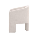 French Linen 3-Legged Accent Chair | Living Essentials Hall