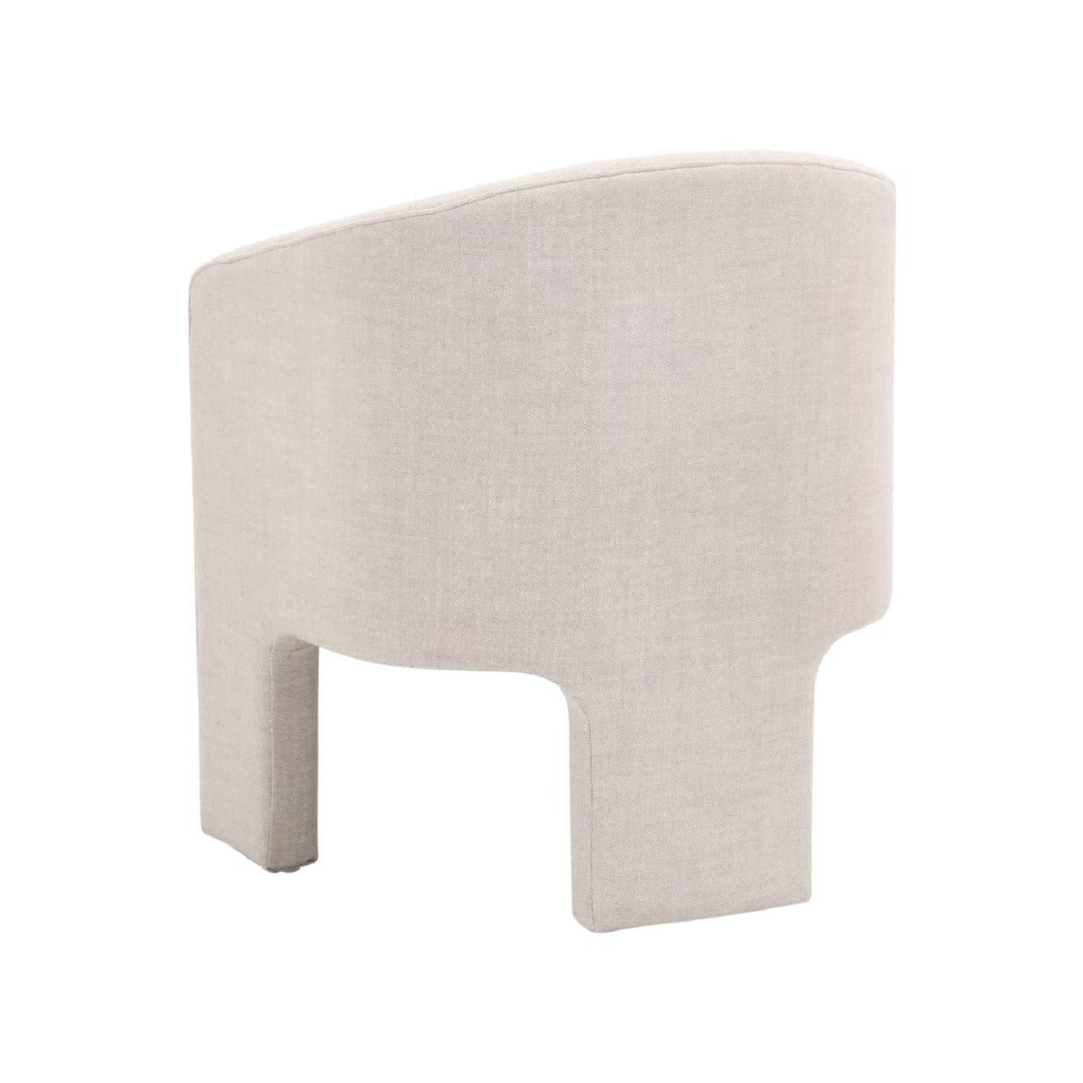 French Linen 3-Legged Accent Chair | Living Essentials Hall