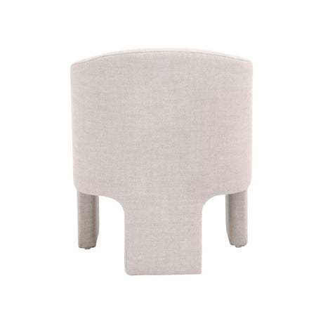 French Linen 3-Legged Accent Chair | Living Essentials Hall
