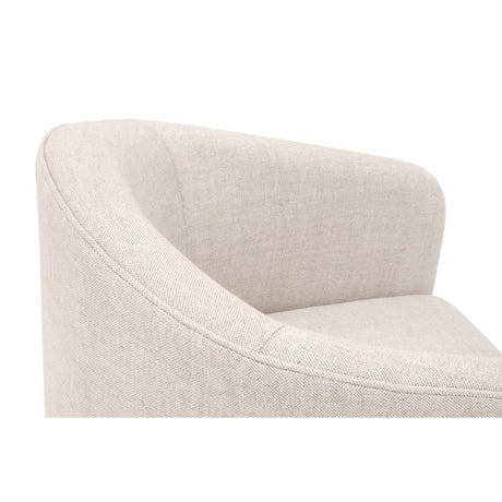 French Linen 3-Legged Accent Chair | Living Essentials Hall
