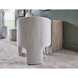 French Linen 3-Legged Accent Chair | Living Essentials Hall