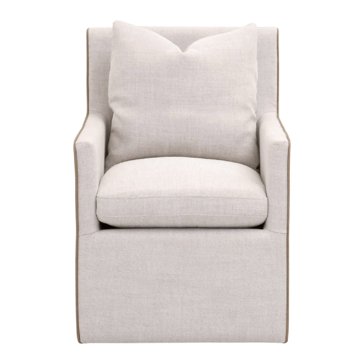 Two-Toned Wheeled Lounge Chair | Living Essentials Harmony