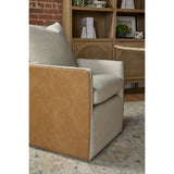 Two-Toned Wheeled Lounge Chair | Living Essentials Harmony