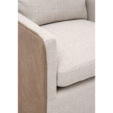 Two-Toned Wheeled Lounge Chair | Living Essentials Harmony