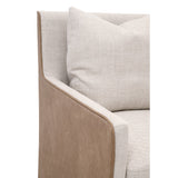 Two-Toned Wheeled Lounge Chair | Living Essentials Harmony