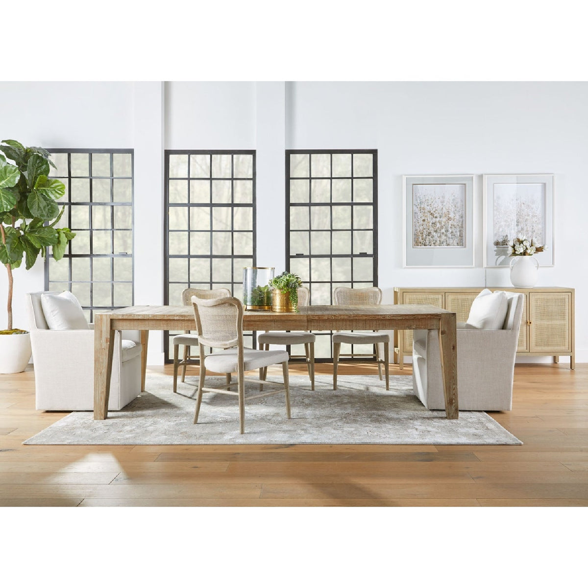 Two-Toned Wheeled Lounge Chair | Living Essentials Harmony