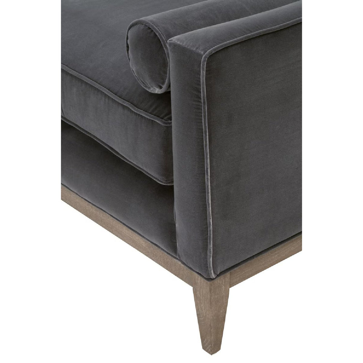 Velvet Modern Loveseat | Living Essentials Parker