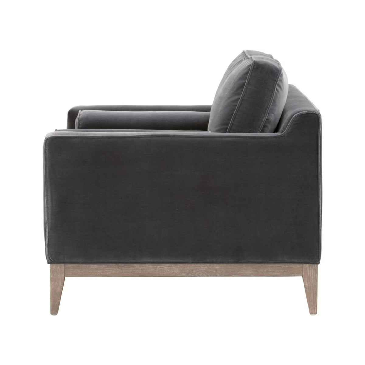 Velvet Modern Loveseat | Living Essentials Parker