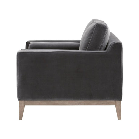 Velvet Modern Loveseat | Living Essentials Parker