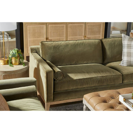 Velvet Modern Loveseat | Living Essentials Parker