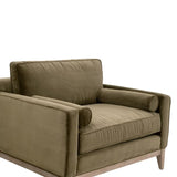 Velvet Modern Loveseat | Living Essentials Parker