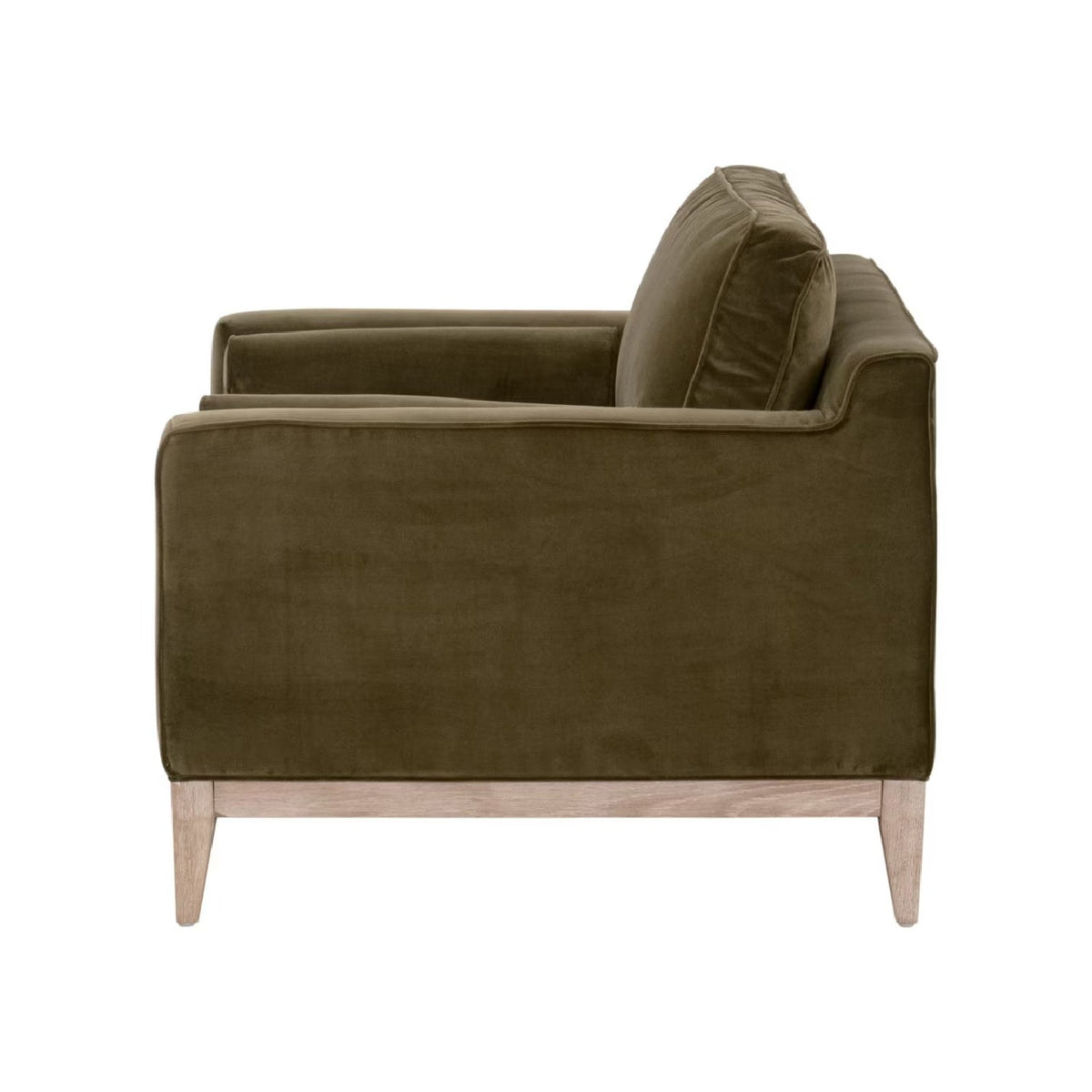 Velvet Modern Loveseat | Living Essentials Parker
