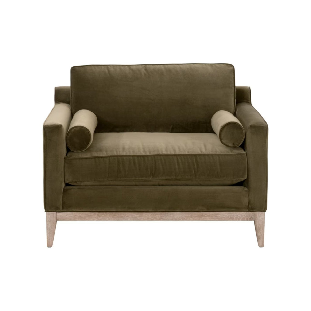 Velvet Modern Loveseat | Living Essentials Parker