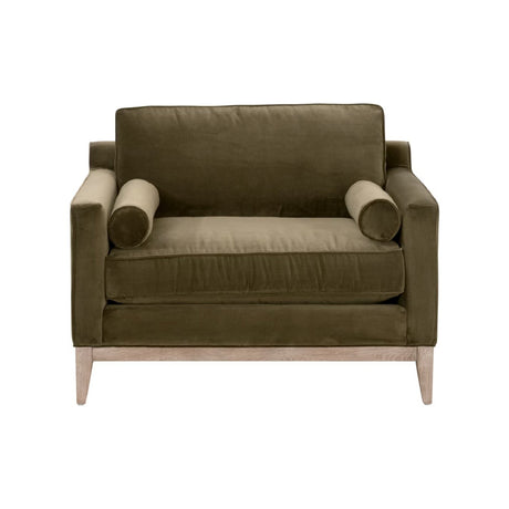 Velvet Modern Loveseat | Living Essentials Parker