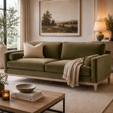 Velvet Modern Sofa | Living Essentials Parker