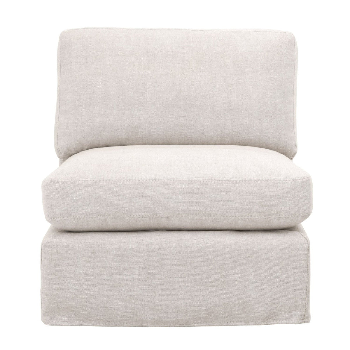 Modern European furniture - Cream Skirted Modular Accent Chair - www.oroa.com